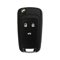 Корпус выкидного ключа Opel Astra J с тремя кнопками, лезвие HU100