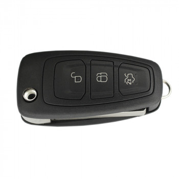 Ключ Ford Focus 3 (форд фокус 3 ключ зажигания ) выкидной 3 кнопки. Лезвие HU101 оригинал