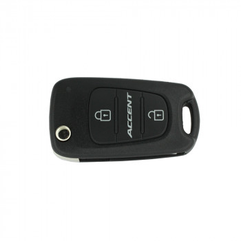 Ключ Hyundai Accent выкидной две кнопки, европейский 433Мгц