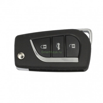 Дистанционный выкидной ключ Toyota Camry Prado Landcruiser 100 3 кнопки для тюнинга с дистанционным управлением 433мгц