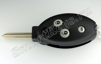 Ключ Ситроен C5 выкидной три кнопки, европейский 433Мгц, лезвие SX9