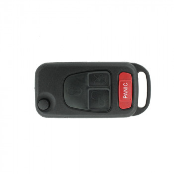 Корпус выкидного ключа Mercedes три кнопки + Panic для моделей США, лезвие HU39