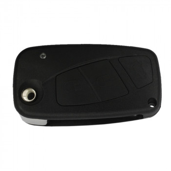 Корпус выкидного ключа Fiat с тремя кнопками, черный, лезвие  SIP22