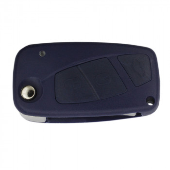 Корпус выкидного ключа Fiat с тремя кнопками, синий, лезвие  SIP22