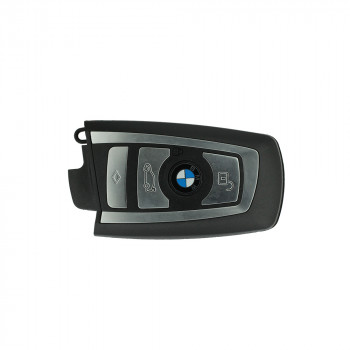 Корпус смарт ключа BMW F серии 4 кнопки  серебристый