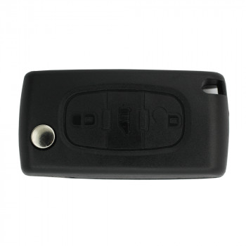 Корпус выкидного ключа Peugeot Partner три кнопки (кнопка задняя дверь), лезвие VA2 по каталогу SILCA