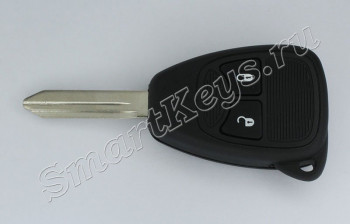 Ключ Крайслер две кнопки с дистанционным управлением центральным замком чип ID46 (PCF7941) Европейский 433Мгц
