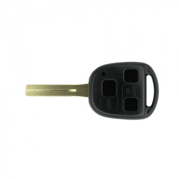 Корпус - заготовка ключа Toyota Landcruiser 100 3 кнопки (короткое лезвие).  Внутренняя нарезка TOY48