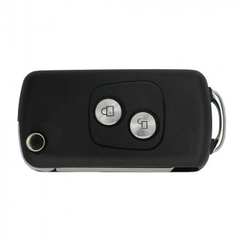 Корпус выкидного ключа Пежо 307 и других для тюнинга 2 кнопки, лезвие HU83