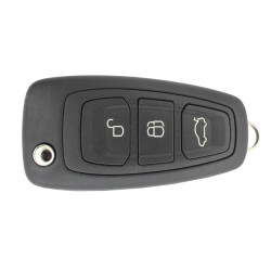 Ключ Ford Focus 3 (форд фокус 3 ключ зажигания ) выкидной 3 кнопки. Лезвие HU101 - кнопка багажник