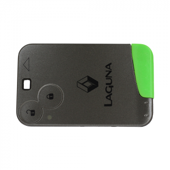 Ключ карта рено Лагуна (чип ключ renault Laguna) 2 кнопки. Европейский 433Мгц