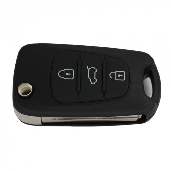 Корпус выкидного ключа Hyundai с тремя кнопками, лезвие KIA7