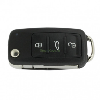 Дистанционный ключ VW 3 кнопки. ID48 433MHz  номер 5K0 837 202 AB