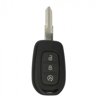 Ключ Renault Duster c 2015 года выпуска с кнопкой автозапуска - серебристый логотип