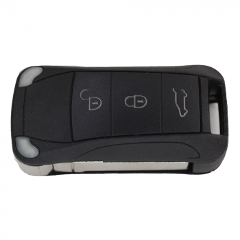 Корпус выкидного ключа Porsche Cayenne три кнопки + кнопка Panic для моделей США