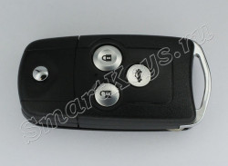 Ключ выкидной для Хонда Аккорд  три кнопки Европейский 433Mhz,  ID46 тип транспондера (чип ключ honda accord)