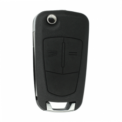 Корпус выкидного ключа Opel с двумя кнопками, лезвие HU100