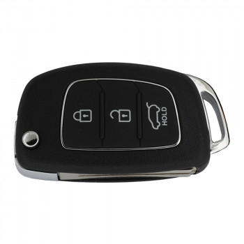 Ключ Hyundai Santa Fe с 2015 выкидной три кнопки лезвие HYN17L с чипом 6F60