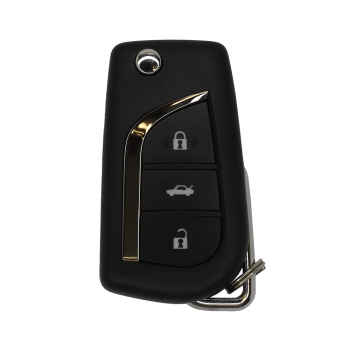 Выкидной ключ Toyota Corolla RAV4 Prado с 2018 три кнопки с чипом H, европейский 433Мгц 12BFR-01