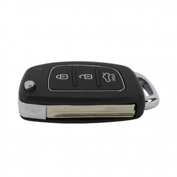 Корпус выкидного ключа Hyundai Solaris три кнопки, лезвие HYN17