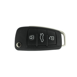 Корпус выкидного ключа Audi A6L, три кнопки, лезвие HU66